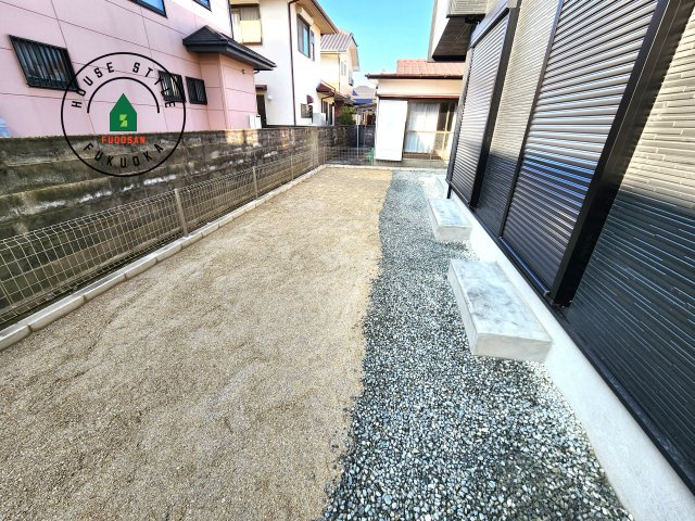 福岡市西区横浜2丁目第1-1棟（1号棟）の庭|お庭で自由な時間を過ごせます。