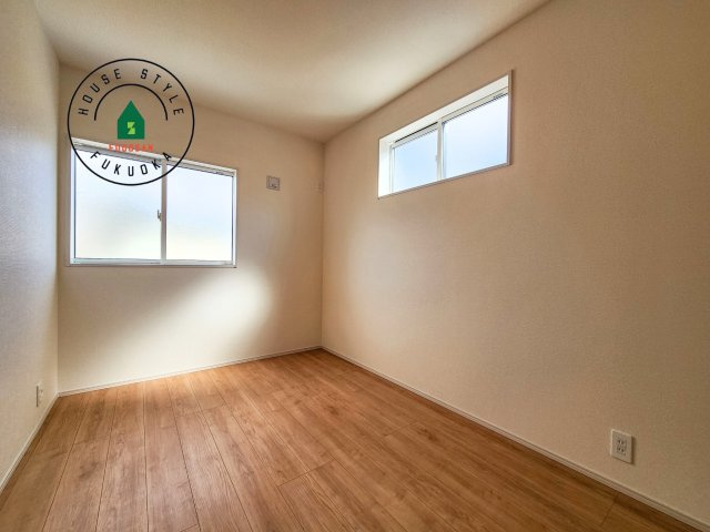 福岡市南区屋形原1丁目第1-2棟（2号棟）の内観：施工例|将来的に、琉球畳を引きまして和室風にすることも可能です。