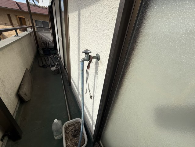 豊中市刀根山六丁目戸建のバルコニー|バルコニーに水栓ついてます！