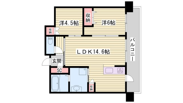 姫路ザ・レジデンスの間取り