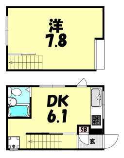 【間取り】 | 宮本通1丁目貸家