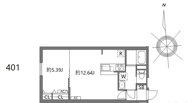 ルオーレ上北沢駅前の間取り