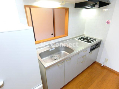 【キッチン】 | グリシーヌ・Ｓ | ２口ガスコンロのシステムキッチン。