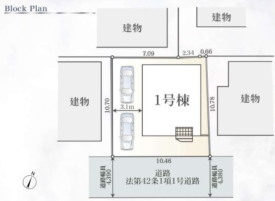 愛川町中津新築戸建て　第137-1号棟の区画図|区画図「愛川町中津新築戸建て」