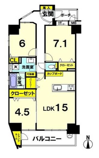 【間取り】 | レスタージュ西陣