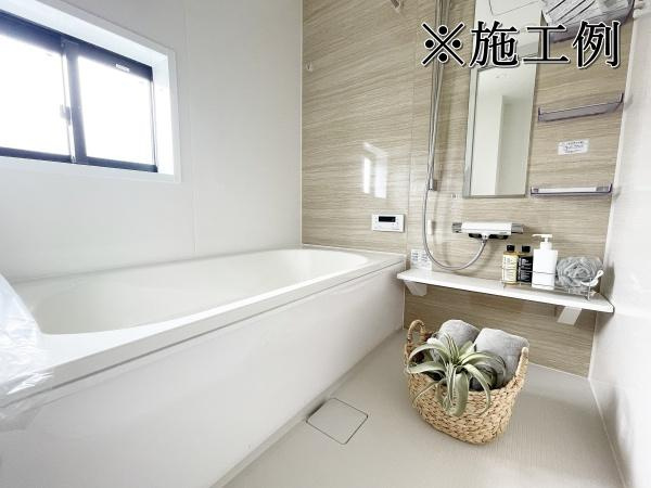 世田谷区喜多見１丁目の新築一戸建の内観：施工例|施工例：一日の疲れを癒す貴重なリラクゼーションスペース。ゆっくりとした時間を過ごせるゆとりあるバスルームです。