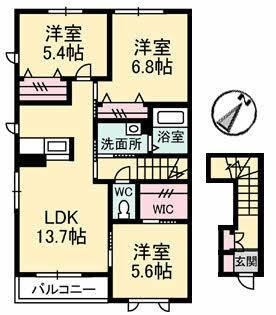 シャーメゾンにしもり　A棟