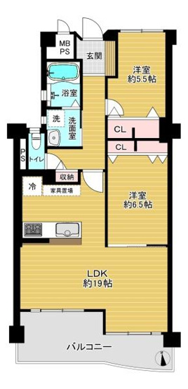 【間取り】 | 京橋南コーポ3号棟