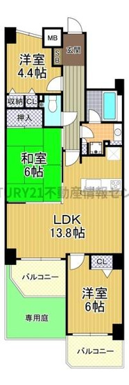 【間取り】 | ダイアパレス住之江公園