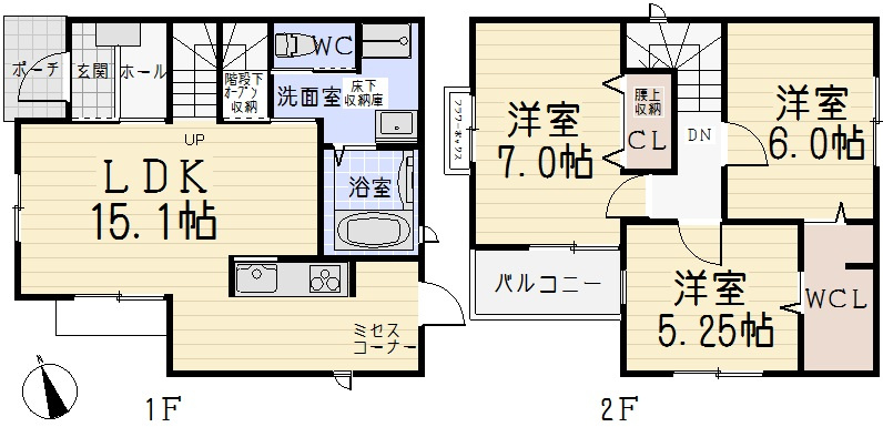 新町２－４９ＫＯＤＡＴＥＸⅣＢの間取り