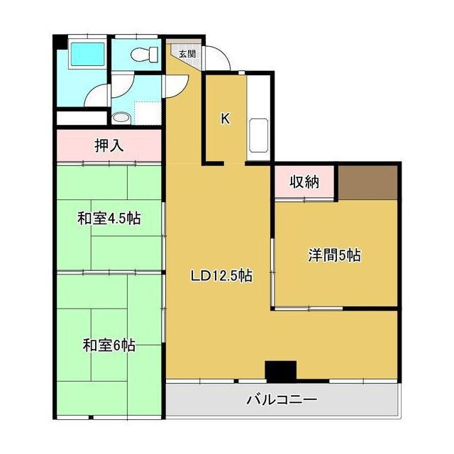 岐阜市早田栄町３丁目のアパートの間取り