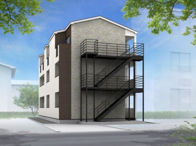 【外観パース】 | アザーレ・パッシオ本厚木B