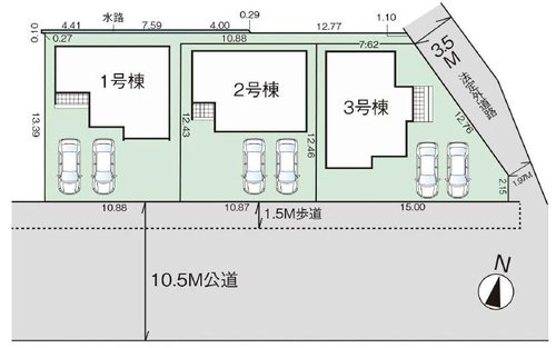 グラファーレ　倉敷市中庄団地【仲介手数料無料】の区画図