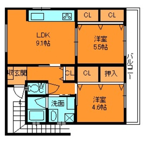 北葛城郡王寺町本町１丁目の店舗事務所の間取り