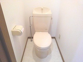 メイプルハイツのトイレ|落ち着いた色調のトイレです