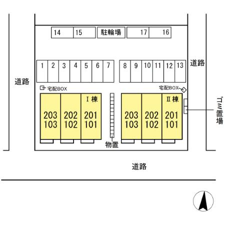 グラン・メゾン　RⅠの区画図