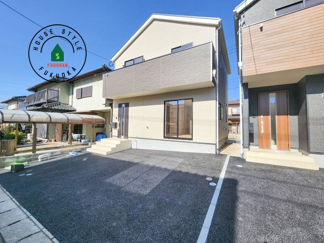 糟屋郡須恵町佐谷第1-2棟（1号棟）の外観|デザイン性のある外観です。