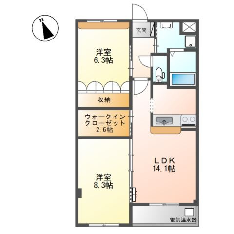 フレアマンションⅡの間取り