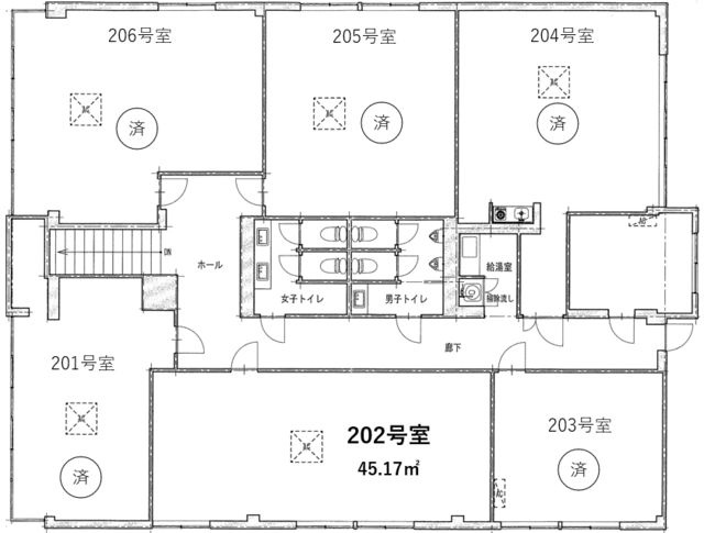 ビズテラス大和の間取り