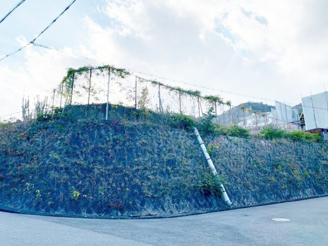 鷲林寺南町　売土地の前面道路含む現地写真|南側から見た現地