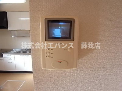 【セキュリティ】 | ハイツ・プリマベーラ | モニター付きインターホンです