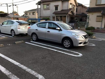 【駐車場】 | ラフィネメゾン | 車をお持ちの方に嬉しい駐車場付きの物件です