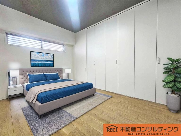 鳴尾小松住宅A棟の寝室