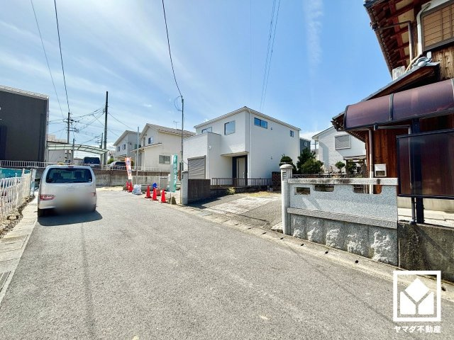 大津市大江４丁目　1期　1号地の前面道路含む現地写真