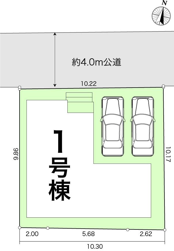 中万々　新築戸建　2期1棟1の外観