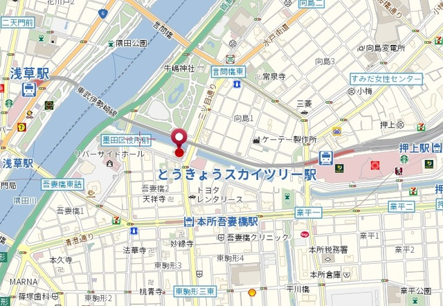 セレーノ吾妻橋の地図|★案内図★