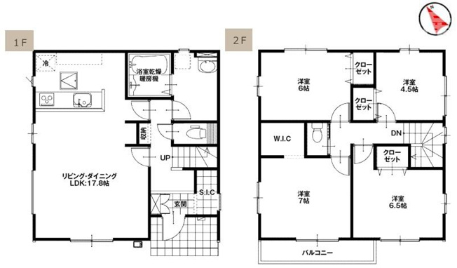 【間取り】 | 高崎市下豊岡町１期１号棟
