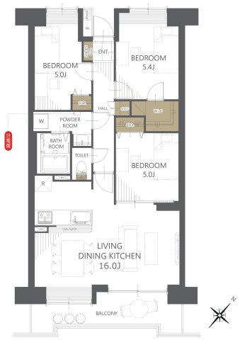 【間取り】チュリス曲金 
