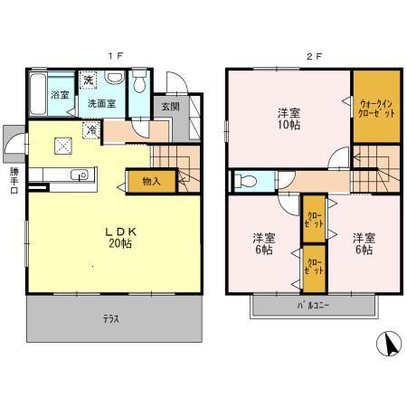 レスポワールA棟Aの外観