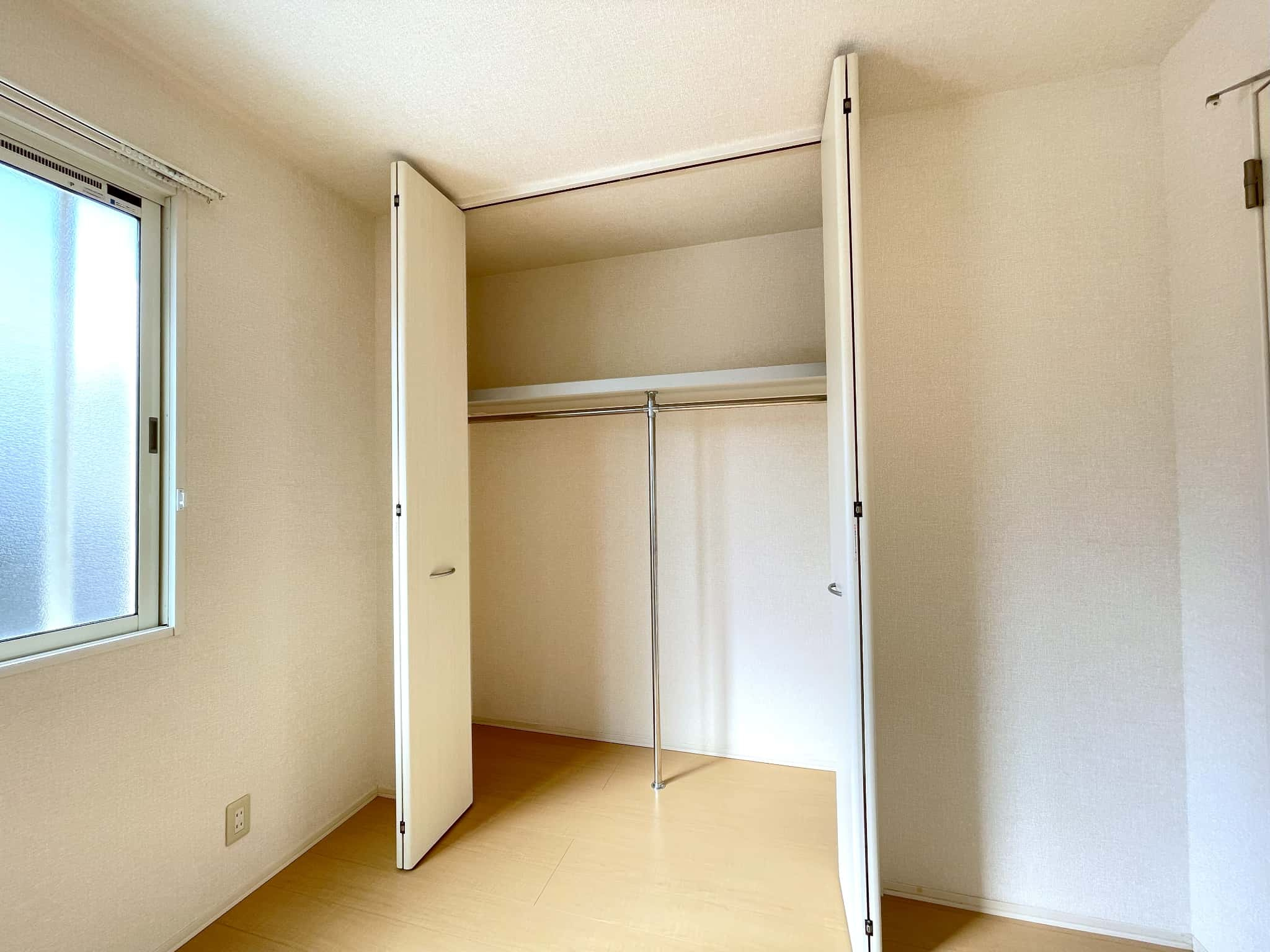 ベルフルールの収納|※写真は別室になります。