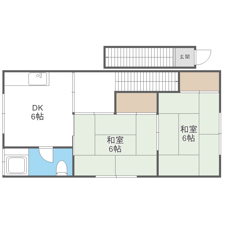 西村コーポの間取り