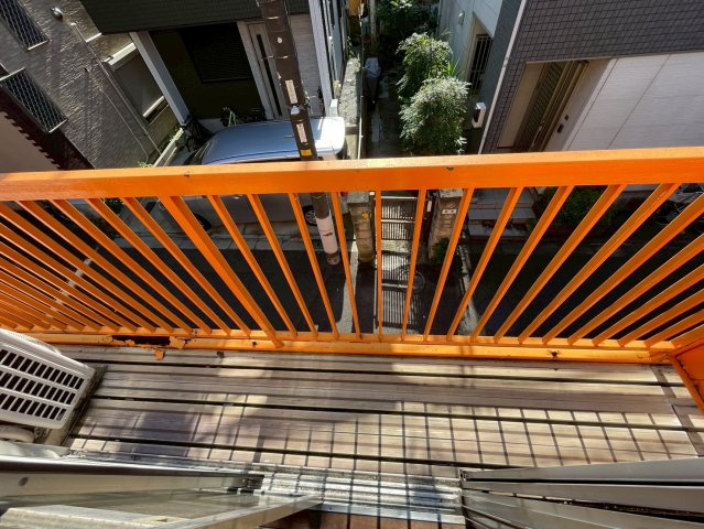 後藤ハイツＡのバルコニー