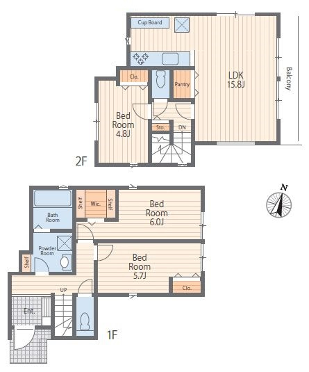 仲介手数料無料　横浜市港南区港南１丁目の間取り