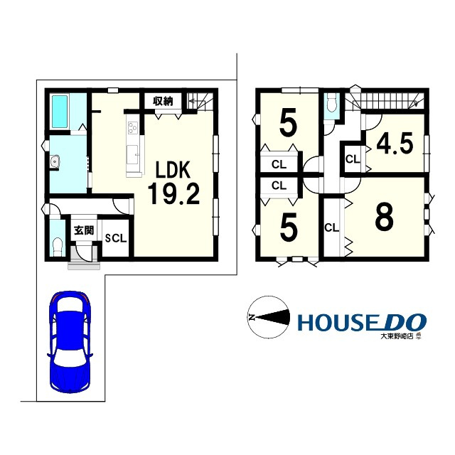 新築戸建　四條畷市岡山２丁目（令和8年2月中旬竣工）の間取り|敷地・間取り図面は略図につき現況を優先致します。