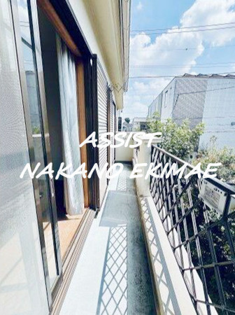 奥野邸のバルコニー