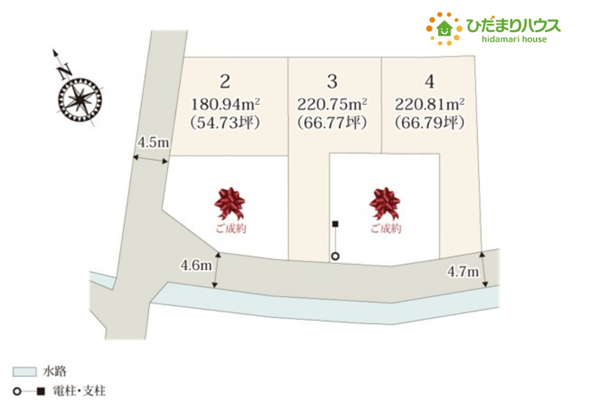 熊谷市石原　第9期　新築一戸建て　ワイウッドコート　04の区画図