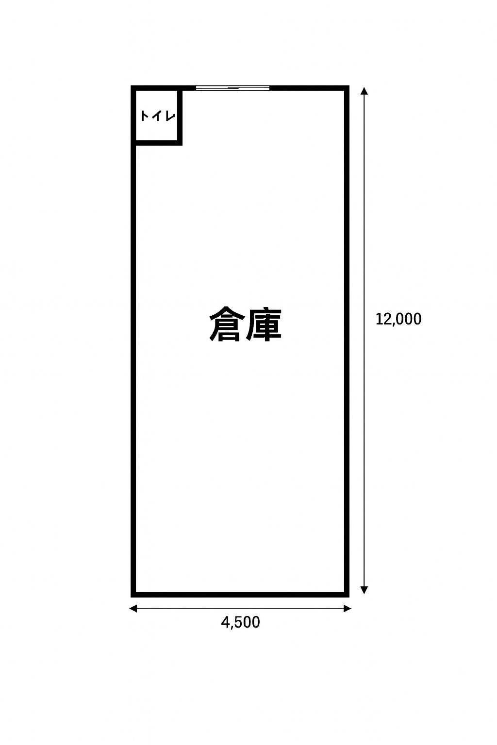 大今里3丁目倉庫・車庫の間取り