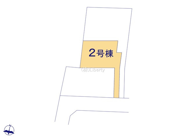 ひたちなか市田宮原1期　新築戸建　2号棟の区画図