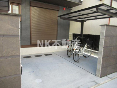 【その他共用部分】 | マニフィック御厨中（八戸ノ里賃貸） | 駐輪場です