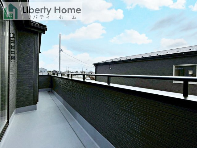 ひたちなか市田宮原1期　新築戸建　3号棟のバルコニー