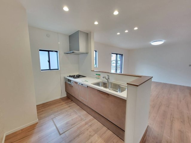 【クライン】真岡市高勢町 第1期の区画図|南側にはお庭がありますのでウッドデッキを作ったり、家庭菜園やBBQ、お子様の遊び場と夢が広がります！