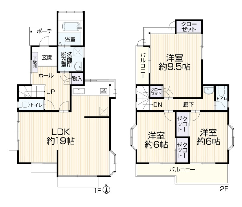 福生市加美平3丁目　リフォーム戸建の間取り|４LDKの広々した間取りです！