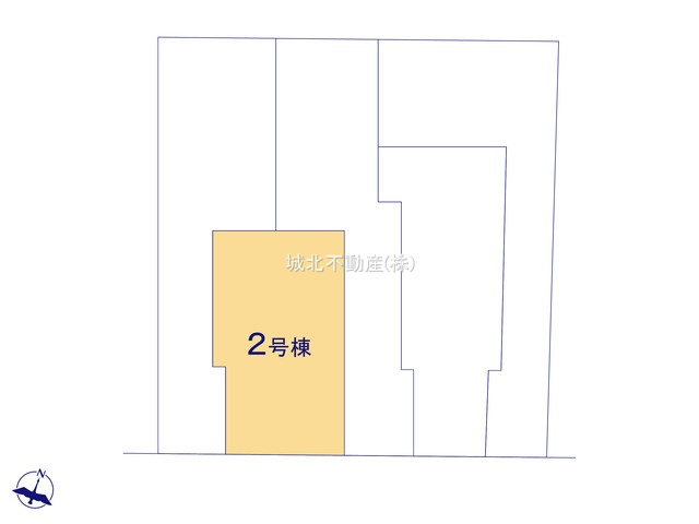 杉並区上井草3丁目 全5棟 2号棟の区画図