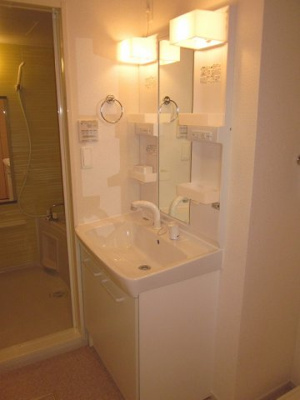 【洗面所】 | グリーンヒルズⅢ | スペースが確保できる洗面所です