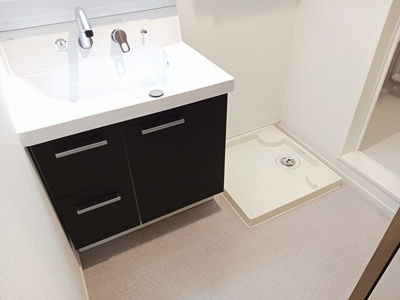 【洗面所】 | ラフレシールＳ | 脱衣スペースもあります