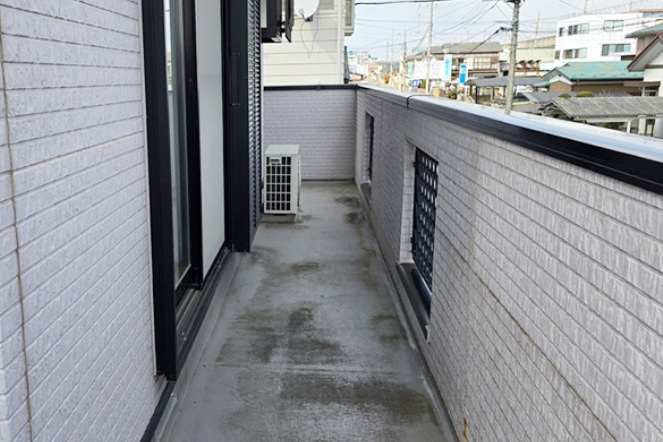 宇都宮市茂原２丁目　戸建のバルコニー|１階バルコニー